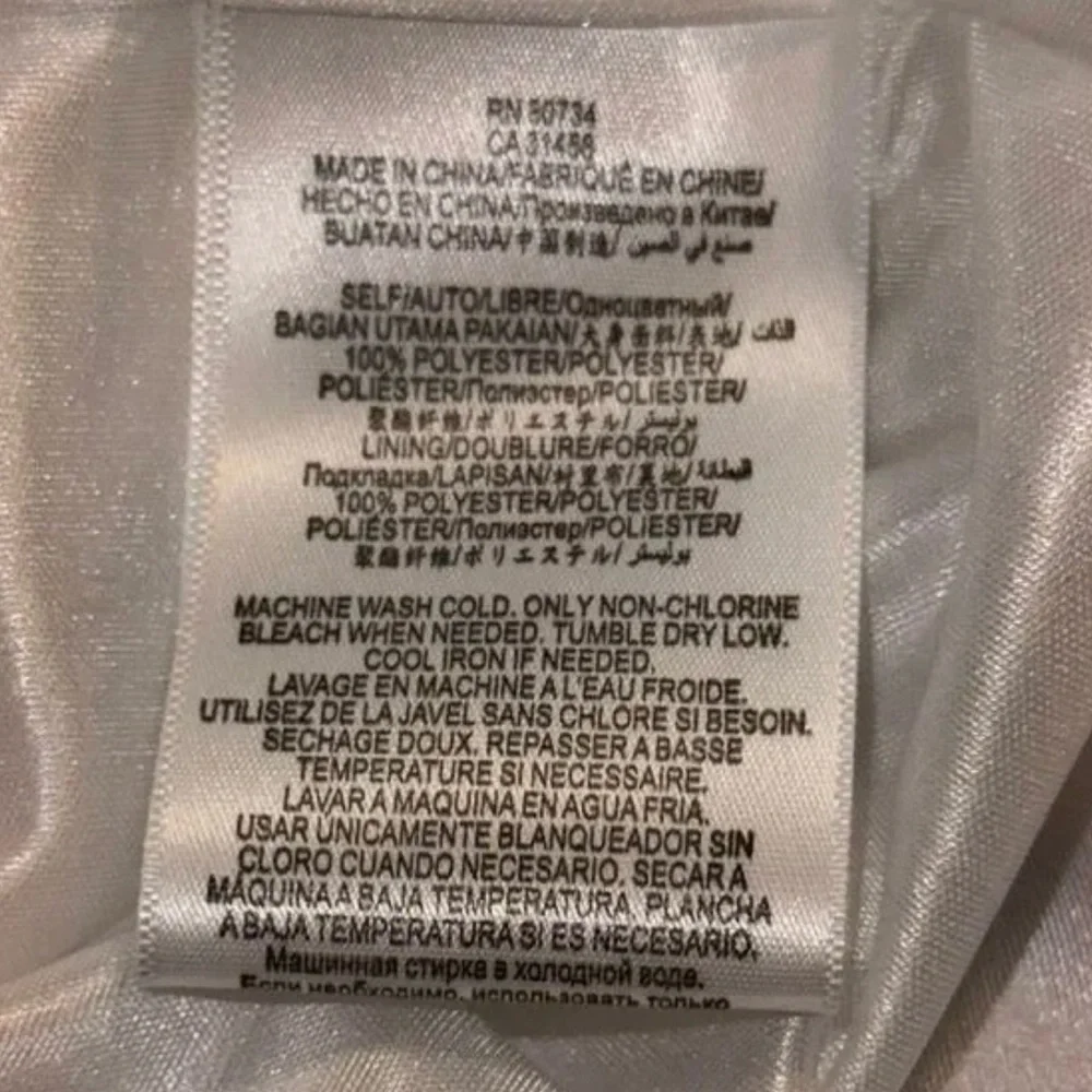 BCBGeneration White Ruffle Mini Dress with Spaghetti Straps - Picture 5 of 5